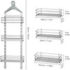 ODesign 3 Tier Height-Adjustable Shower Caddy Hanging Anti-Swing-Over The Shower