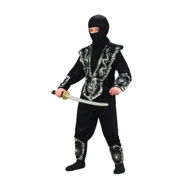 Ninja Warrior Child Costume Silver - Large