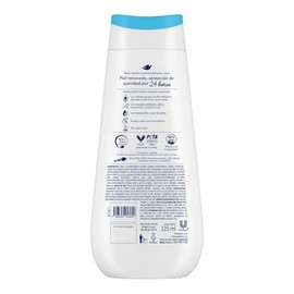 Dove Jabón Líquido Corporal Exfoliación Suave, para una piel hidratada, sedosa y radiante, con minerales exfoliantes y humectantes naturales 225 ml