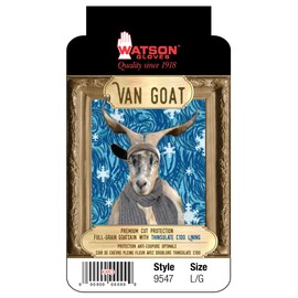 Watson Gloves Van Goat Cut Resistant Winter Work Gloves - Dryhide Water & Oil Resistant Goatskin Leather, Kevlar Stitched (Small)
