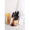 Sunbeam Granger Cutlery Set, Wood Block, 14 Piece, Black