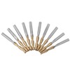 Titanium Coated 2-flute End Mill Milliling Cutter 3.175mm Shank 3.175mm