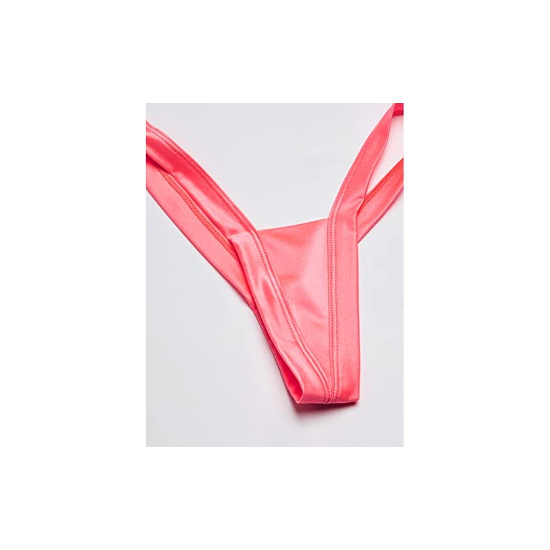 BodyZone Women's Heart Back Thong, Coral, One Size