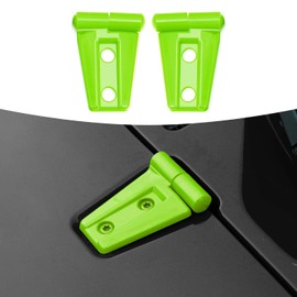 RT-TCZ Hood Hinge Cover Trim Exterior Decoration Kits Accessories for Jeep Wrangler JK & Unlimited 2007-2017,2PCS (Light Green)