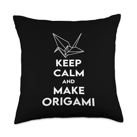 Origami Japanese Art Paper Folding Origami Bird Throw Pillow
