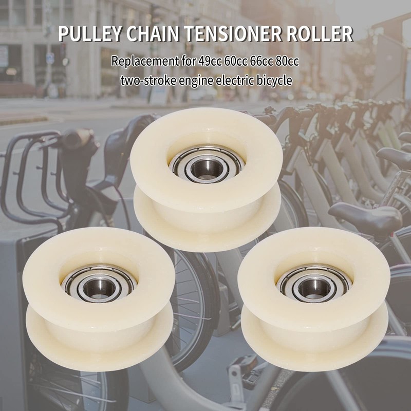 EATAKWARD 3 Pack Pulley Chain Tensioner Roller Fit for Motorized