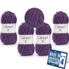 LAWINIA -Velvet Premium Soft Chenille Yarn Chunky, Velvet Yarn Crochet,