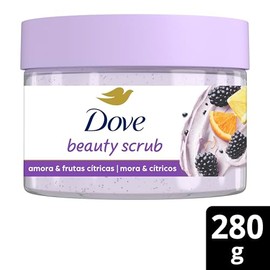DOVE Beauty Scrub Jabón Exfoliante Corporal Mora y Cítricos, 280 g