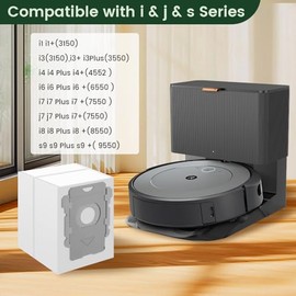Paquete de 12 bolsas de repuesto para aspiradora Roomba, compatibles con Irobot Roomba j7 j9 i3 i7 s9 i4 i8 j8 i6 i5 j6 i3 i1 i4 i6 i8 j7 s9 Plus,... 