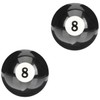 BESPORTBLE 2pcs Billiards Black Practice Cue The Cue Billiards Pool