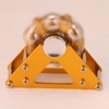 Yellow Aluminum Alloy Wheel Gyro with Tripod Stress Relief Hand