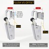 Kason 1095 Spring Action Door Closer for Heavy Walk-in Coolers/Freezers