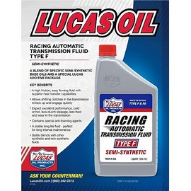 Lucas Oil 11020 Semi-Synthetic Racing Automatic Transmission Fluid Type F, 1 Quart (Pack of 1)