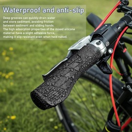 MAJOYLIFE Bicycle Grips 22 mm, Ergonomic Handlebar Grips Bicycle for MTB, BMX, Scooter, Road Bike (Purple)