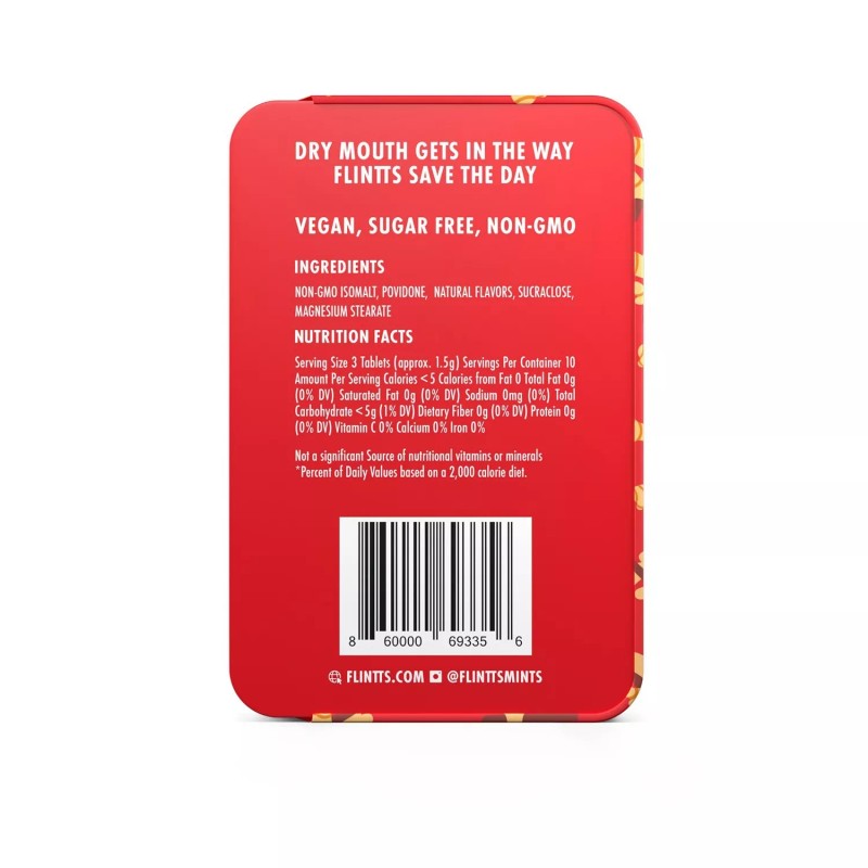 Flintts Mouth Watering Mints - Cinnamon Ginger - F-Strength 300