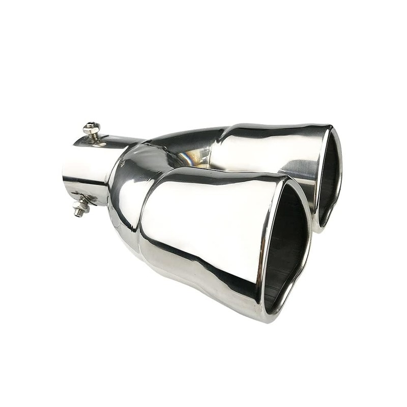 OtpOutopa Dual Exhaust Tip 2.5 inch Inlet, Universal Car Exhaust