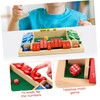 KONTONTY Shut The Box Wooden Game for Players Interactive Math