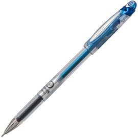Pentel Arts Slicci Liquid Gel Rollerball Pens, Art, Sketching, Journaling, 0.25mm Extra Fine Point, Blue Ink, BG202C, Box of 12