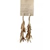 Anthropologie NWT Anthropologie Fringe Leaf Drop Earrings SRP $48