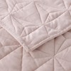 KASENTEX Luxurious Velvet Quilt Set, 3-Piece Stitch Bedding with Ultra