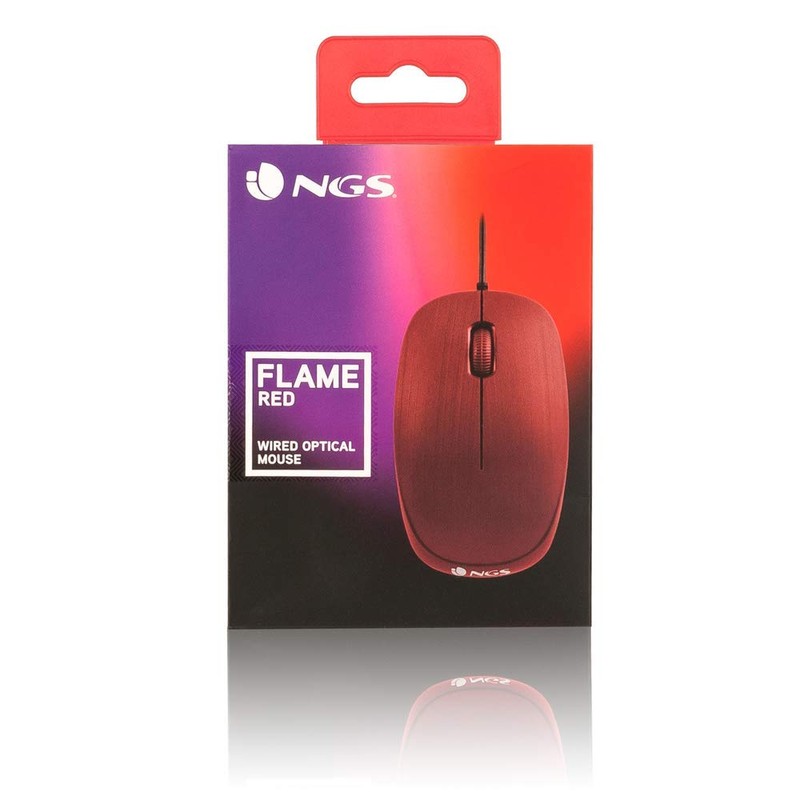 NGS pcs71601flamer – Optical Mouse, Red