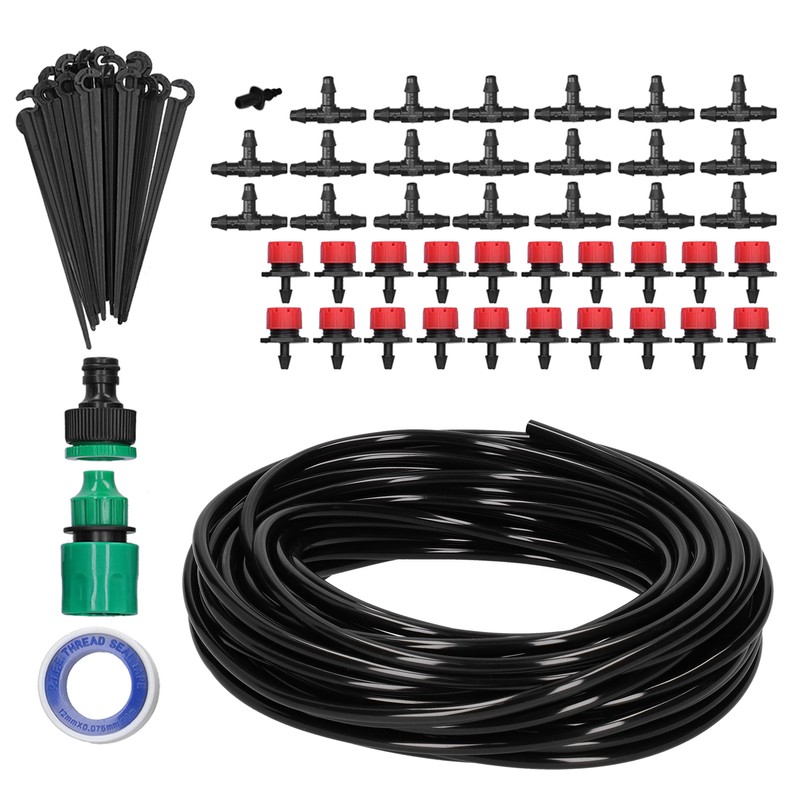 DIY Automatic Drip Irrigation Kit 20m Adjustable Nozzle Irrigation System