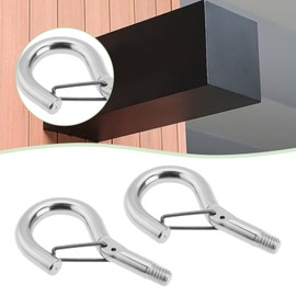 eMagTech Pack of 10 M5 Screw Hooks Hanging Spring Buckle Eye Hooks for Most Coupling Components with Metric Female Thread