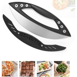 Of Stainless Steel Salad Shredder Pizza Cutter Pizza Peel Round Pizza Cutter Device Pizza Cutter Made of Stainless Steel with Protective Cover for Kitchen and Commercial Use
