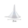 WELANGBN Small Funnel, 2inch Clear Plastic Mini Funnels for Science