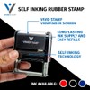Customer Pick-up Self Inking Rubber Stamp (Black Ink) - Medium
