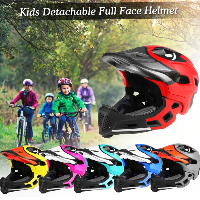 Kids Detachable Full Face Helmet Children Sports Safety Helmet for