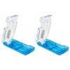 Wellgro® tablet cutter with metal blade, plastic, blue/transparent, 8 x