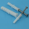 300 PCS White Wall Plugs, Expansion Nail Plugs, Plastic Screw