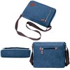 Bolsa de mensajero de lona clásico para hombres y mujeres,