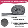 4 Pack Steel Wool, 11.5FT 0000 Steel Wool for House