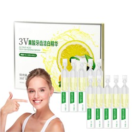 10PCS 3V Fruit Acid Teeth Whitening Serum, Natural ToothWhitening Ampoule Essence, Gum Care Support, Plant Extract Tartar Remover for Teeth, Deep Cleaning & Daily Oral Care, Gentle Whiten Action