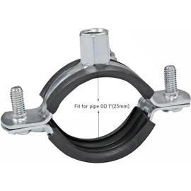 PEROMI 10 PCS Split Ring Pipe Hanger Heavy Duty Adjustable Pipe Bracket Clamp Wall Ceiling Mount Pipe Support ID 1 inch(25mm)