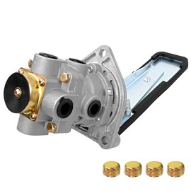 Misakomo E-6 Foot Brake Valve w/Treadle Assembly - E6 Foot Brake Control Valve Compatible with Bendix 286171, KN22140, 170.286171, and 20QE3114R Dual Circuit Valve for Trucks