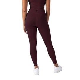 YITTY Active Women's Ultraluxe High-Waist Legging, Athleisure, 4-Way-Stretch, Burgundy, XL, Short