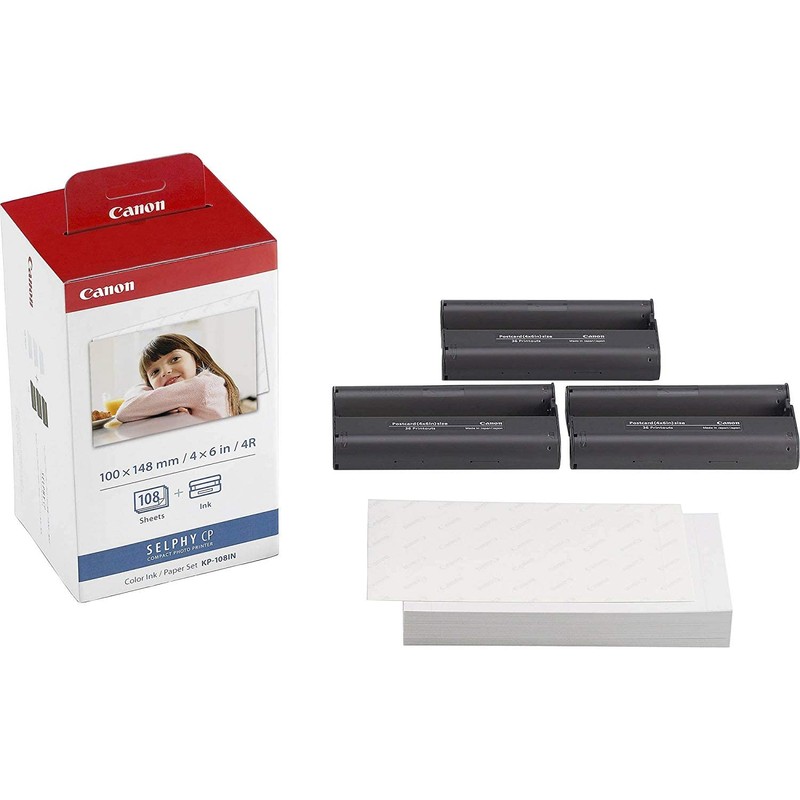 Canon KP-108IN Color Ink and Paper Set Includes Total of
