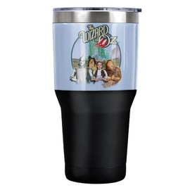 LOGOVISION Wizard of Oz Were Off To See Wizard Stainless Steel Tumbler 30 oz Coffee Travel Cup, Vacuum Insulated & Double Wall with Leakproof Sliding Lid