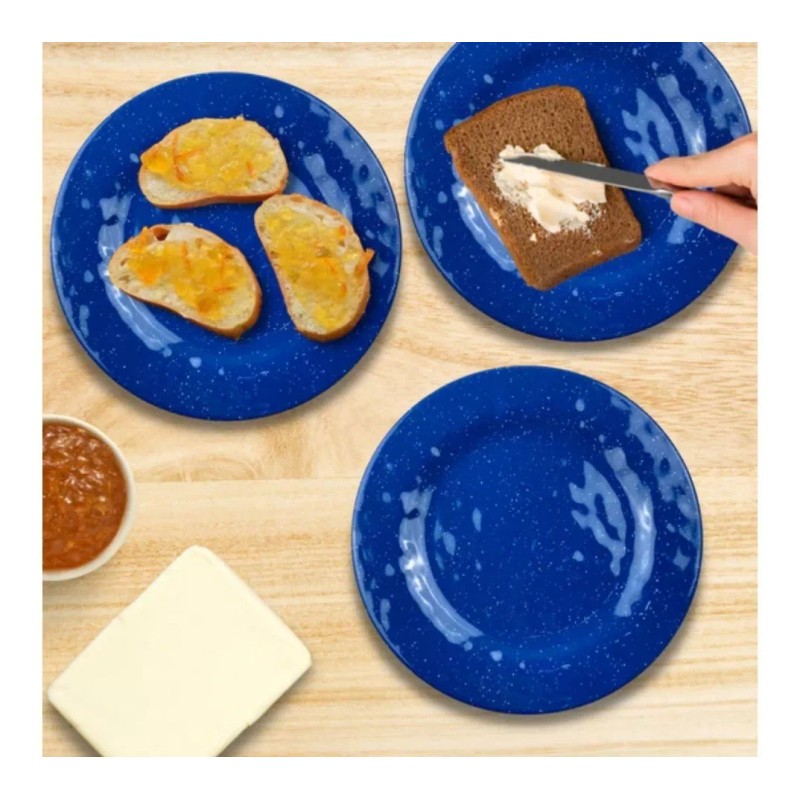 Macoll Vajilla 12 Piezas Melamina Óxido Sopero/trinche/ensaladero