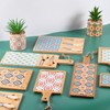 Valladolid 29 x 20 cm Square Ceramic and Bamboo Chopping