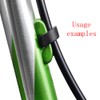 HDONONGYIRO 20 Pack C-Clips Clamps U-Clips Black Bicycle Accessory -