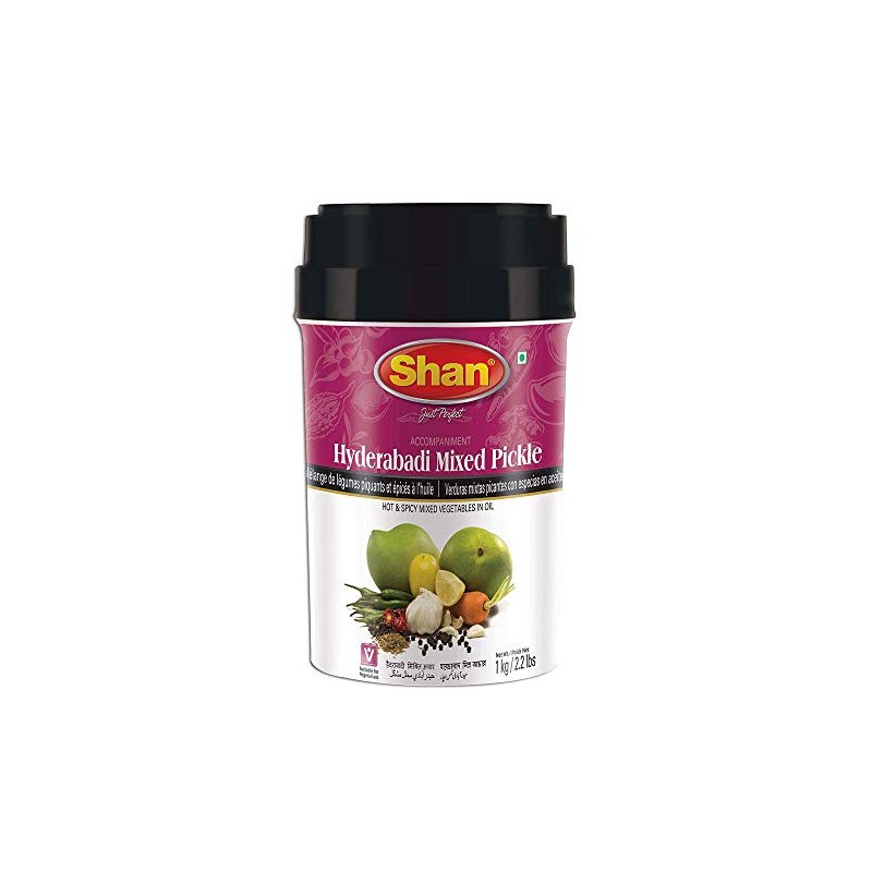 Shan Hyderabadi Mixed Pickle 35.27 oz (1000g) - Hot and