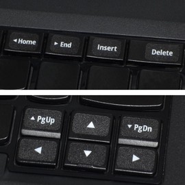 Clam Works KTL021X-BK Function Key Label, Waterproof Seal, Black [Ins/Del/Mini Size Compatible]