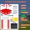 FOOING Golf Game-9 Hole Set with LED Lights and a
