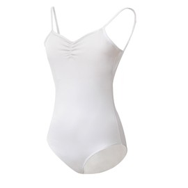 ROYAL SMEELA Women's Ballet Suit, Half Sleeve Mesh Ballet Dance Jerseys, Dance Costume, Plain Stretch, Backless Gymnastics Body Jersey, Dance Wear Braces Jersey, White