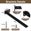 HXRUAOS Heavy Duty Shelf Brackets for Home and Office Steel
