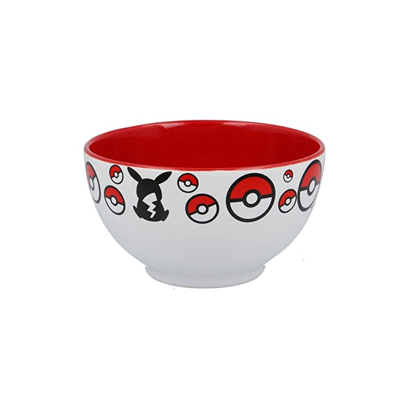 Stor Pokémon Distortion Young Adult Black Ceramic Breakfast Bowl Medium